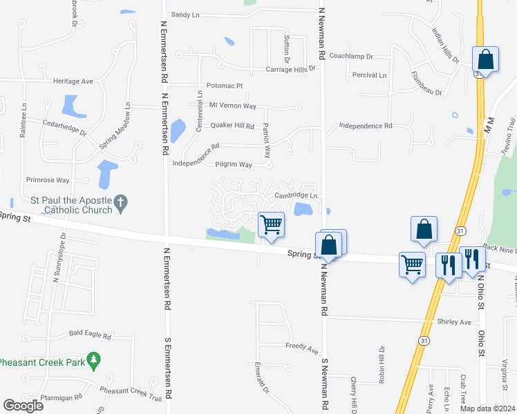 map of restaurants, bars, coffee shops, grocery stores, and more near 1412 Windsor Way in Mount Pleasant