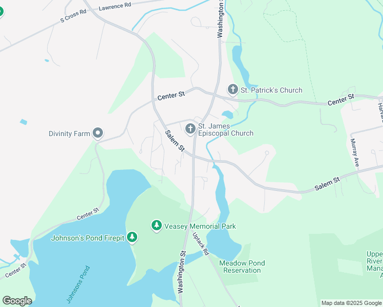 map of restaurants, bars, coffee shops, grocery stores, and more near 740 Salem Street in Groveland