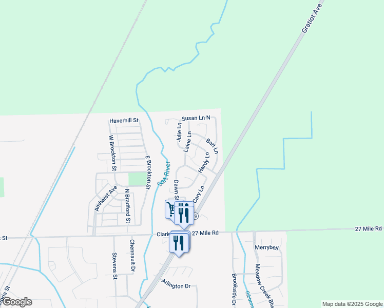 map of restaurants, bars, coffee shops, grocery stores, and more near 59428 Hardy Court in New Haven