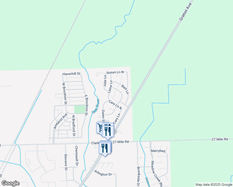 map of restaurants, bars, coffee shops, grocery stores, and more near 59428 Hardy Court in New Haven