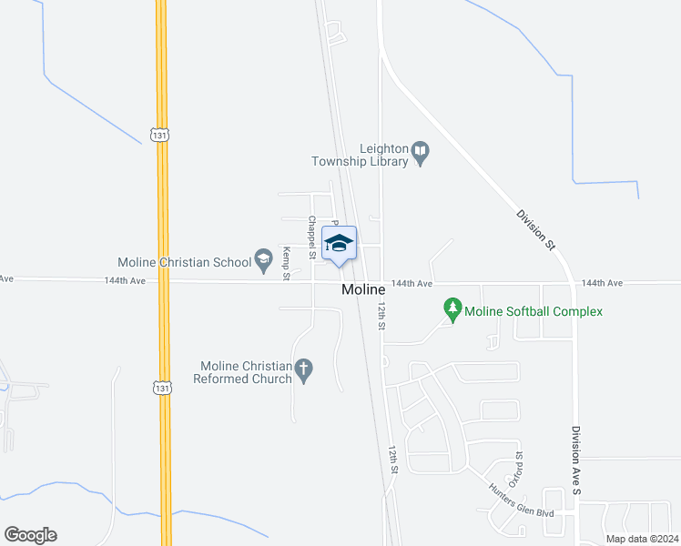 map of restaurants, bars, coffee shops, grocery stores, and more near in Moline