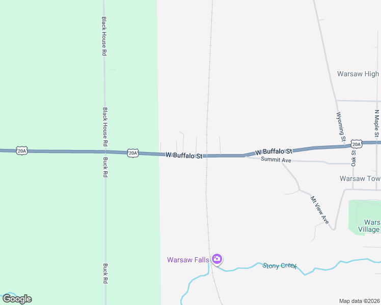 map of restaurants, bars, coffee shops, grocery stores, and more near 1083 West Buffalo Street in Warsaw