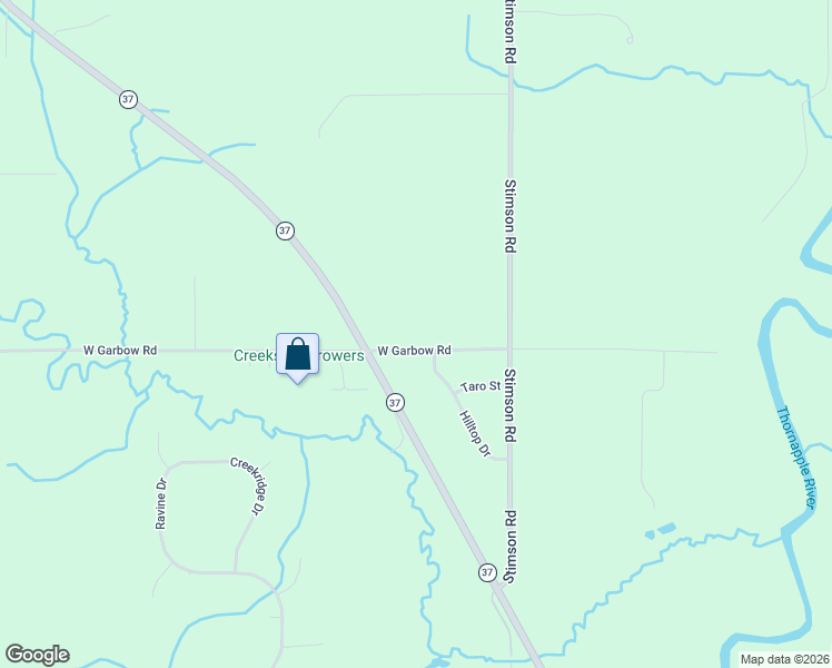 map of restaurants, bars, coffee shops, grocery stores, and more near 9884 West Garbow Road in Middleville