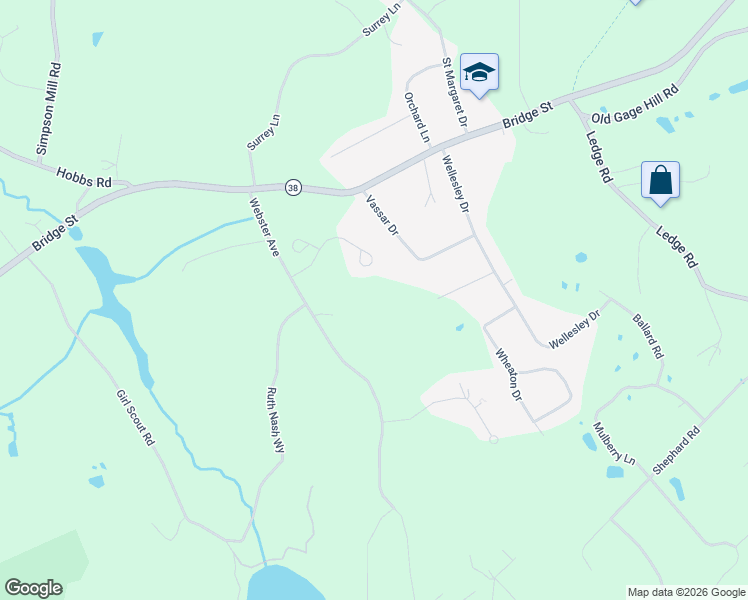 map of restaurants, bars, coffee shops, grocery stores, and more near 20 Ladyslipper Avenue in Pelham