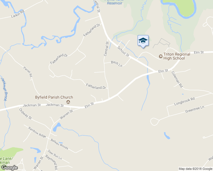 map of restaurants, bars, coffee shops, grocery stores, and more near 118 Central Street in Newbury