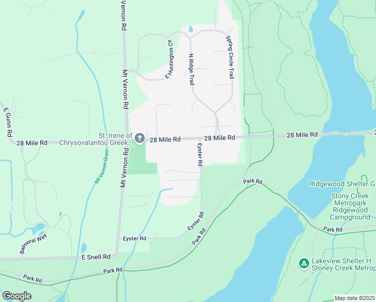 map of restaurants, bars, coffee shops, grocery stores, and more near 3370 28 Mile Road in Washington
