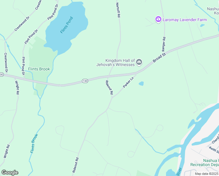 map of restaurants, bars, coffee shops, grocery stores, and more near 262 Broad Street in Hollis