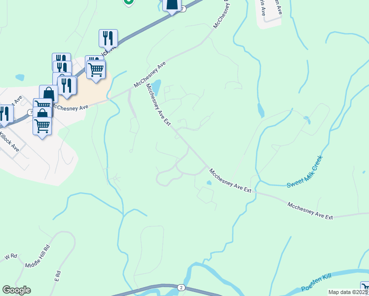 map of restaurants, bars, coffee shops, grocery stores, and more near 400 Mcchesney Avenue Ext in Troy