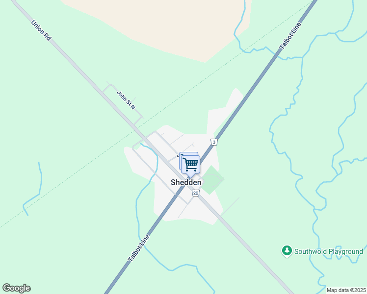 map of restaurants, bars, coffee shops, grocery stores, and more near 35920 Orchard Street in Shedden
