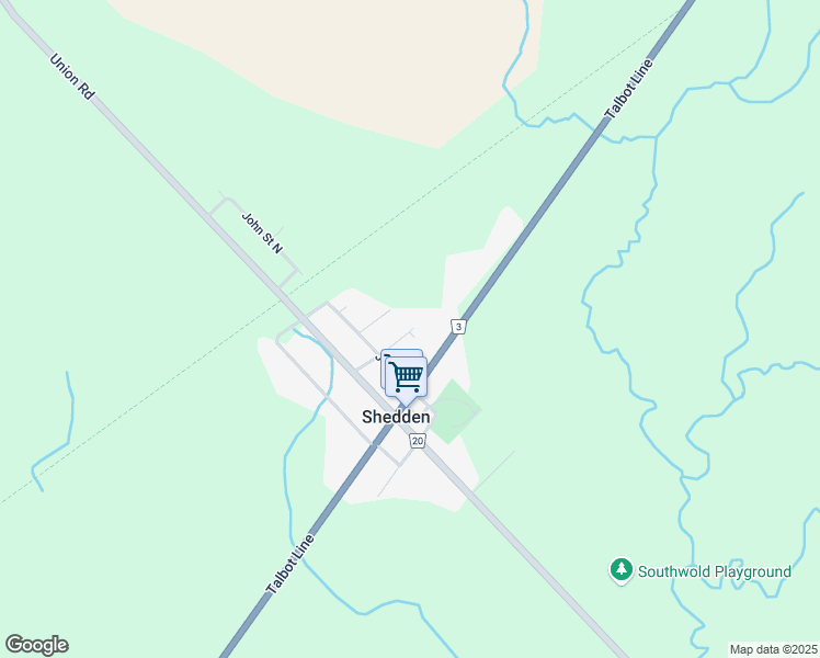 map of restaurants, bars, coffee shops, grocery stores, and more near 35920 Orchard Street in Shedden