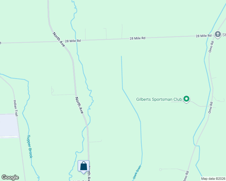 map of restaurants, bars, coffee shops, grocery stores, and more near 60250 North Avenue in Ray