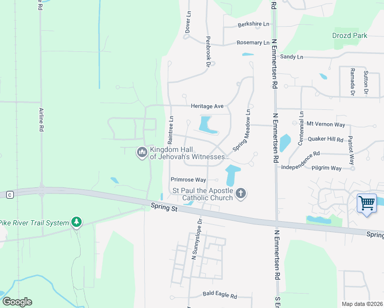 map of restaurants, bars, coffee shops, grocery stores, and more near 6546 Parkway Circle in Mount Pleasant