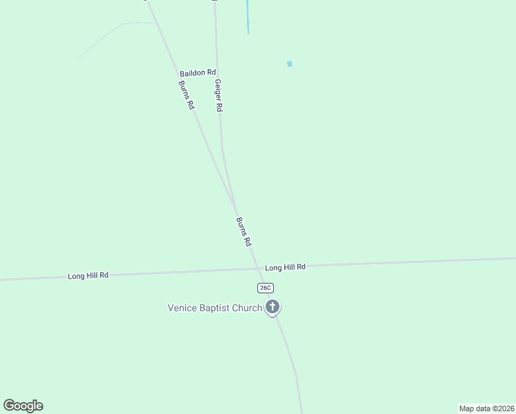 map of restaurants, bars, coffee shops, grocery stores, and more near 2560 Burns Road in Scipio Center