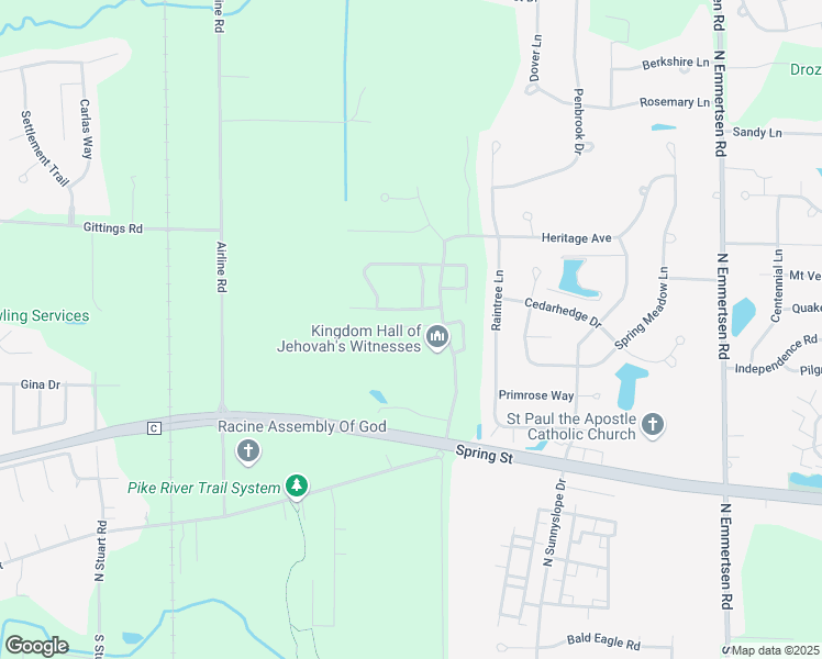 map of restaurants, bars, coffee shops, grocery stores, and more near 240 Fieldview Drive in Mount Pleasant