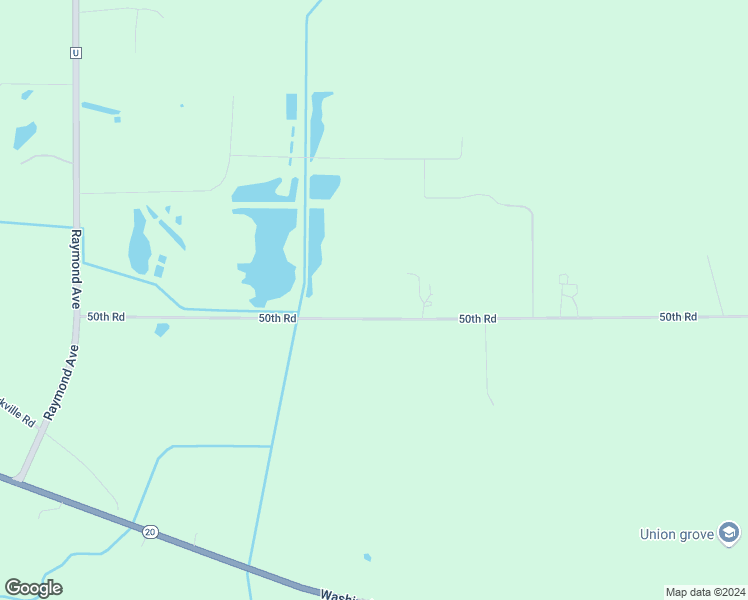 map of restaurants, bars, coffee shops, grocery stores, and more near 16600 50th Road in Racine County