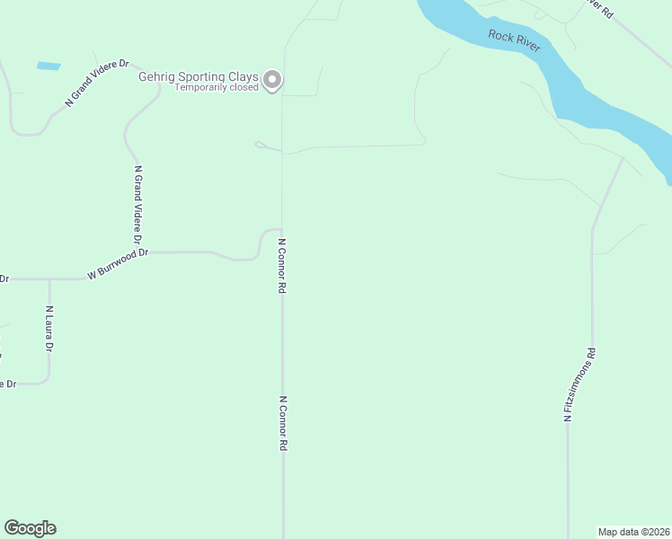 map of restaurants, bars, coffee shops, grocery stores, and more near 4826 North Connor Road in Janesville