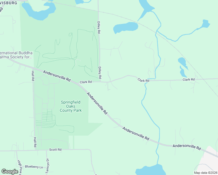 map of restaurants, bars, coffee shops, grocery stores, and more near 11979 Clark Road in Springfield Township