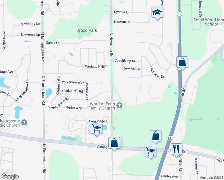 map of restaurants, bars, coffee shops, grocery stores, and more near 1749 Redcoat Drive in Mount Pleasant