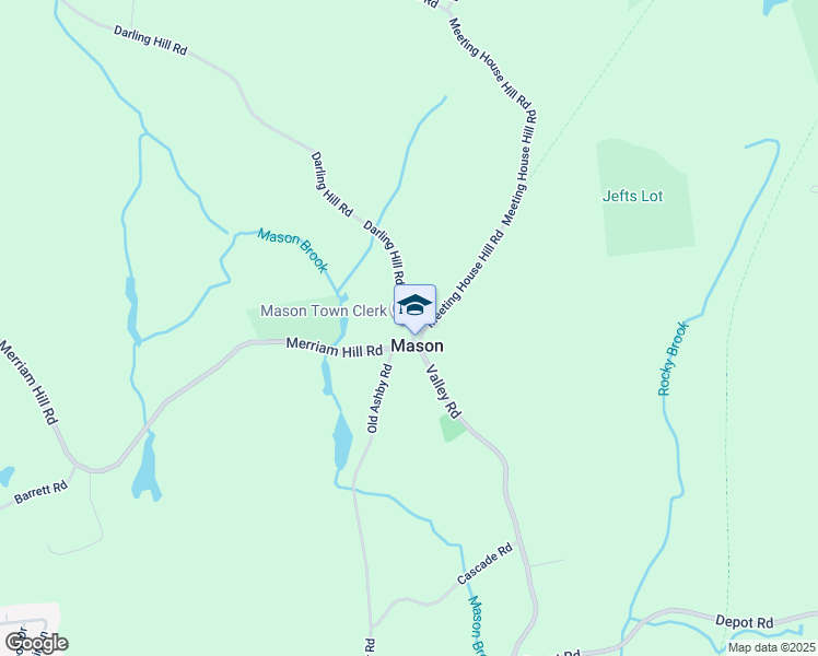 map of restaurants, bars, coffee shops, grocery stores, and more near 13 Darling Hill Road in Mason