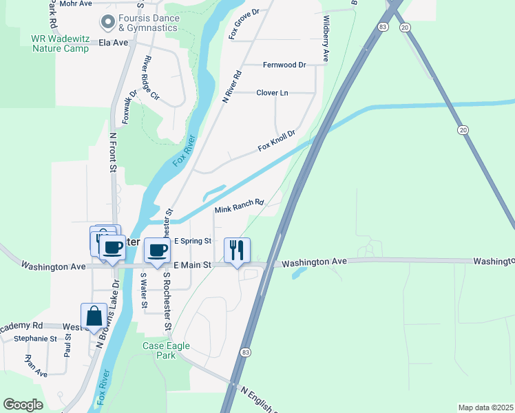 map of restaurants, bars, coffee shops, grocery stores, and more near 605 Mink Ranch Road in Burlington
