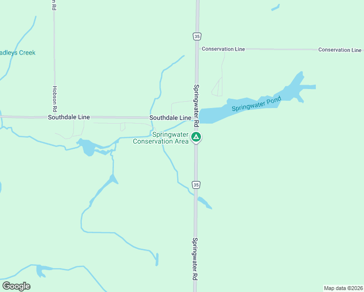 map of restaurants, bars, coffee shops, grocery stores, and more near 8037 Springwater Road in Aylmer