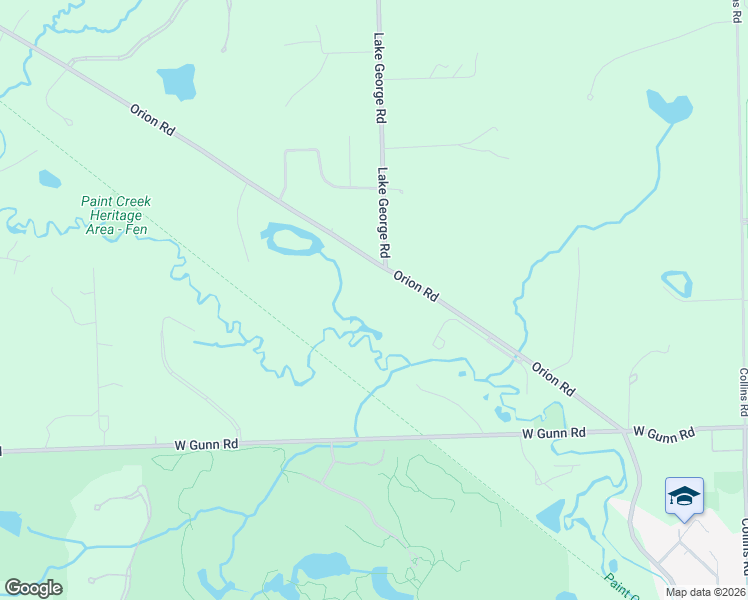 map of restaurants, bars, coffee shops, grocery stores, and more near 3750 Orion Road in Oakland charter Township