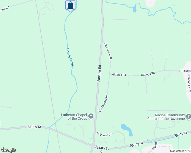 map of restaurants, bars, coffee shops, grocery stores, and more near 1906 Fancher Road in Mount Pleasant