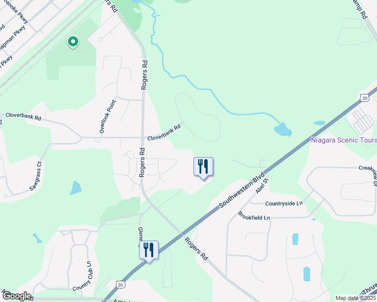 map of restaurants, bars, coffee shops, grocery stores, and more near 3148 Lake Heights Drive in Hamburg
