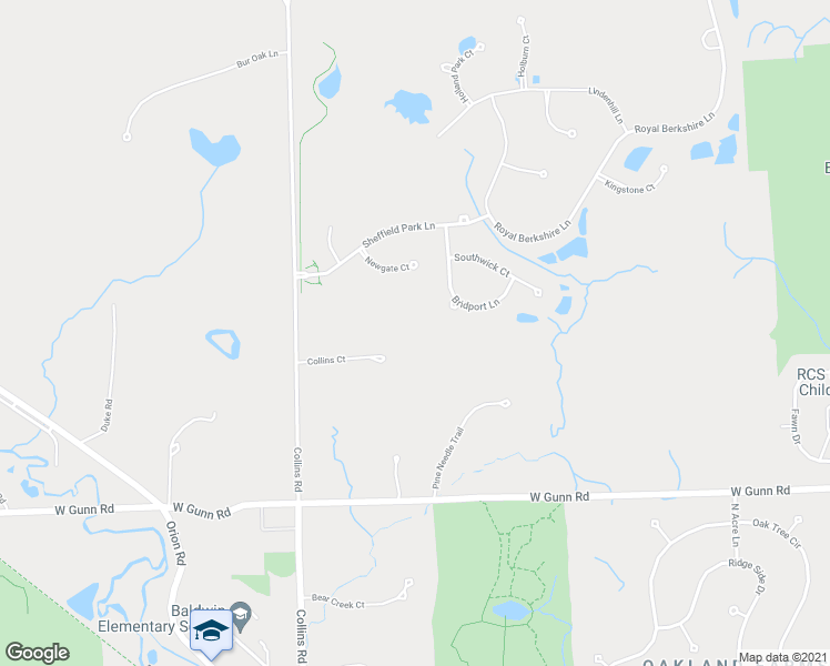 map of restaurants, bars, coffee shops, grocery stores, and more near 995 Collins Court in Oakland charter Township