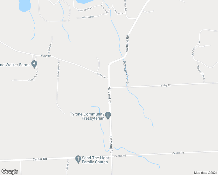 map of restaurants, bars, coffee shops, grocery stores, and more near 9261 Hartland Road in Fenton