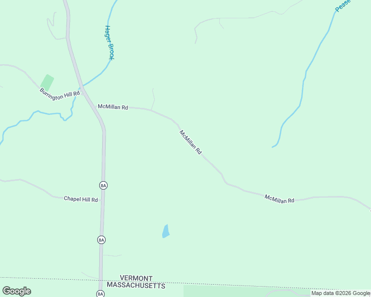 map of restaurants, bars, coffee shops, grocery stores, and more near 335-337 McMillan Road in Whitingham