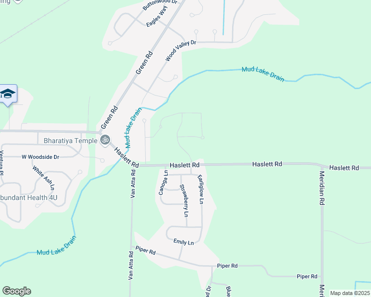 map of restaurants, bars, coffee shops, grocery stores, and more near 5609 Copper Creek Drive in Meridian charter Township