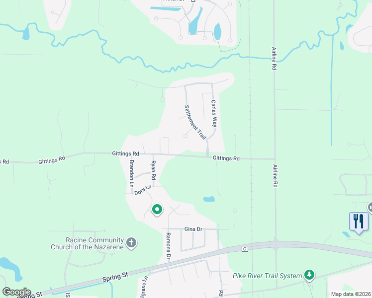 map of restaurants, bars, coffee shops, grocery stores, and more near 8210 Gittings Road in Mount Pleasant
