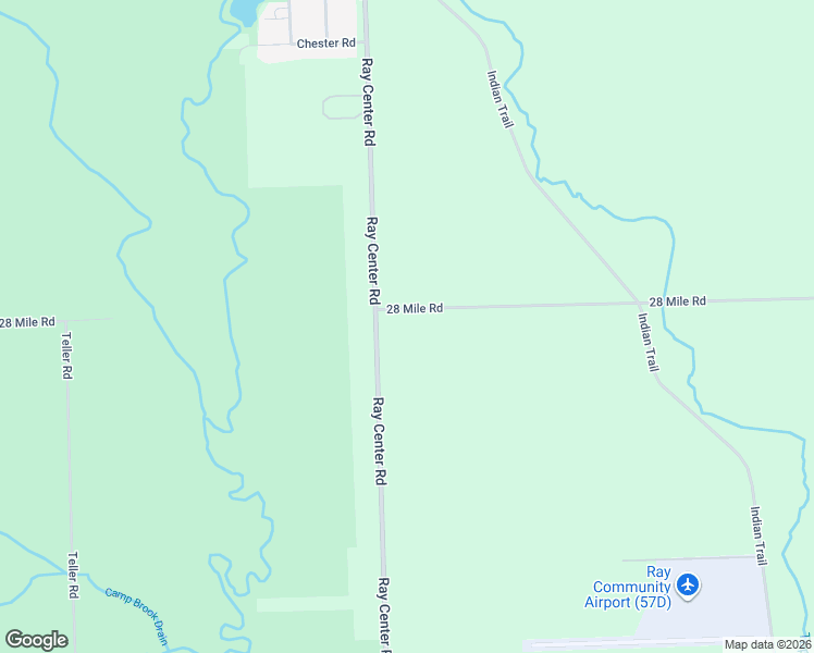 map of restaurants, bars, coffee shops, grocery stores, and more near 21900 28 Mile Road in Ray