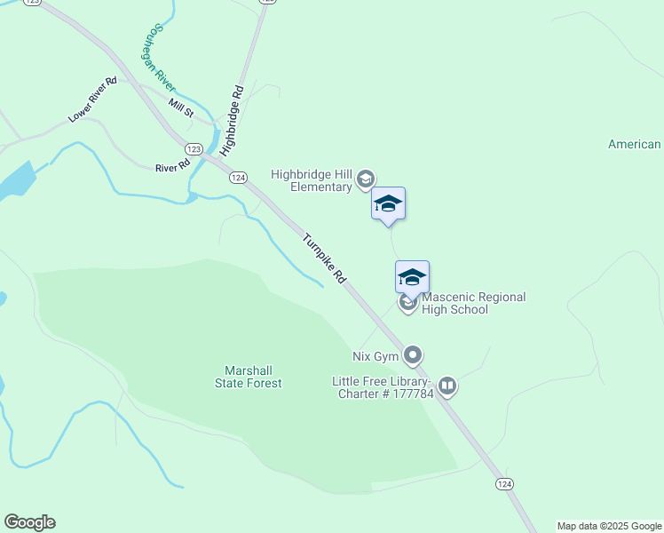 map of restaurants, bars, coffee shops, grocery stores, and more near 175 Turnpike Road in New Ipswich
