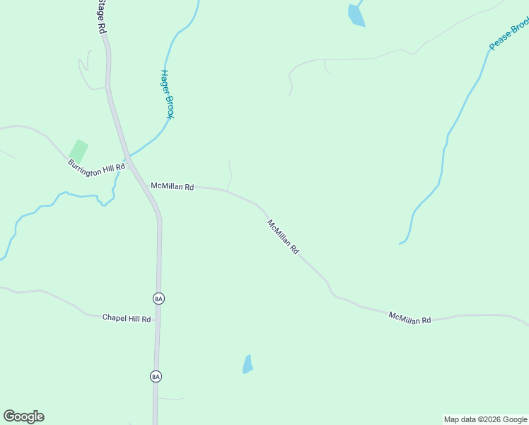 map of restaurants, bars, coffee shops, grocery stores, and more near 335 McMillan Road in Whitingham