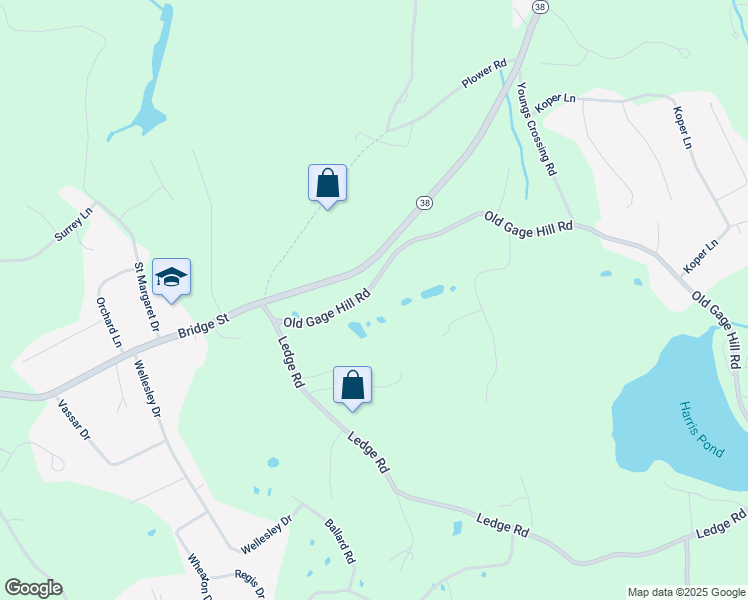 map of restaurants, bars, coffee shops, grocery stores, and more near 64 Old Gage Hill Road in Pelham