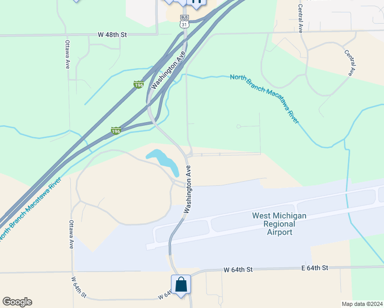 map of restaurants, bars, coffee shops, grocery stores, and more near 973 South Washington Avenue in Holland