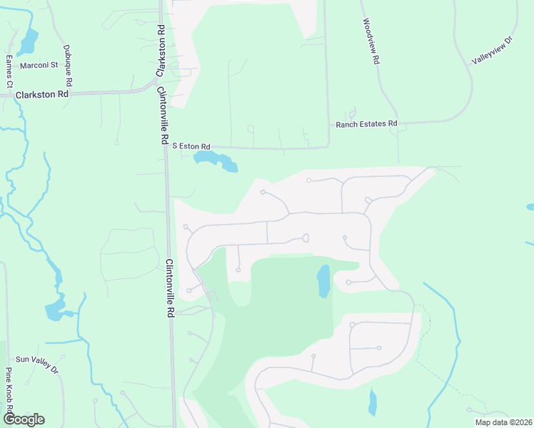 map of restaurants, bars, coffee shops, grocery stores, and more near 6968 Oakhurst Ridge Road in Clarkston