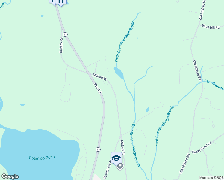 map of restaurants, bars, coffee shops, grocery stores, and more near 48 Milford St in Brookline