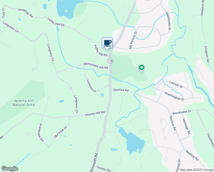 map of restaurants, bars, coffee shops, grocery stores, and more near 12 Holstein Drive in Pelham