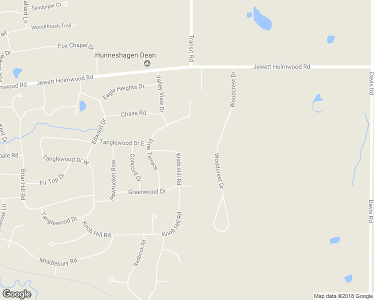 map of restaurants, bars, coffee shops, grocery stores, and more near 14 Knob Hill Road in Orchard Park