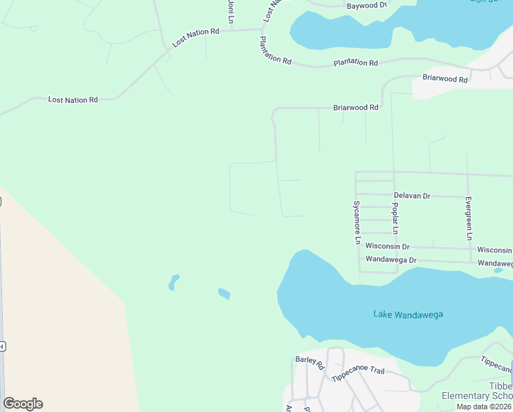 map of restaurants, bars, coffee shops, grocery stores, and more near W5593 Briarwood Road in Elkhorn
