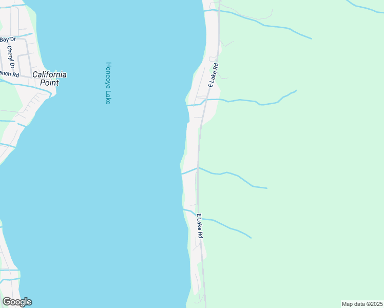 map of restaurants, bars, coffee shops, grocery stores, and more near 5588 East Lake Road in Honeoye