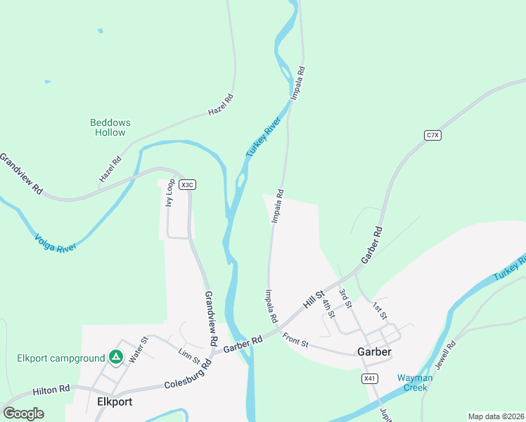 map of restaurants, bars, coffee shops, grocery stores, and more near 26827 Grandview Road in Elkport