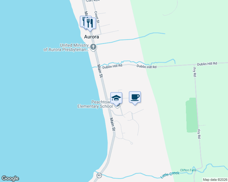 map of restaurants, bars, coffee shops, grocery stores, and more near 9 Wells Road in Aurora