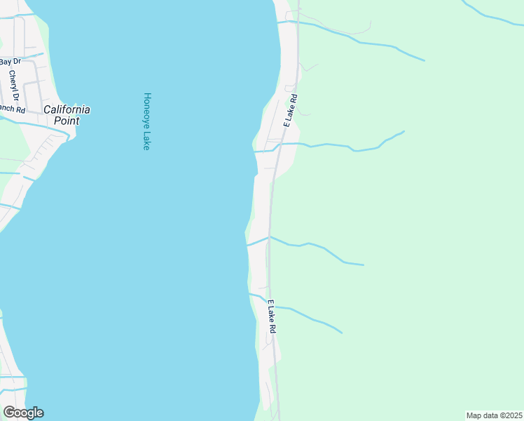 map of restaurants, bars, coffee shops, grocery stores, and more near 5588 E Lake Rd in Honeoye