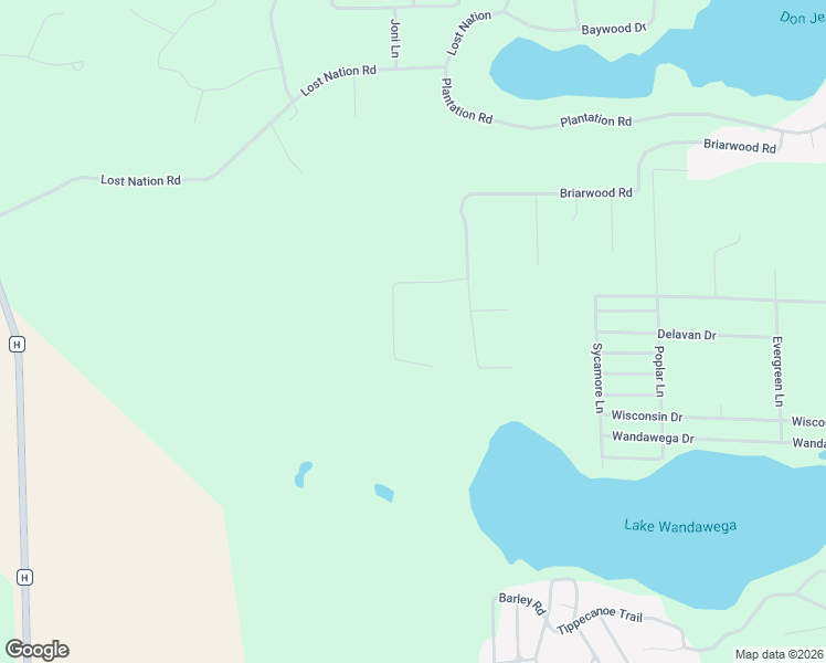 map of restaurants, bars, coffee shops, grocery stores, and more near W5593 Briarwood Road in Elkhorn