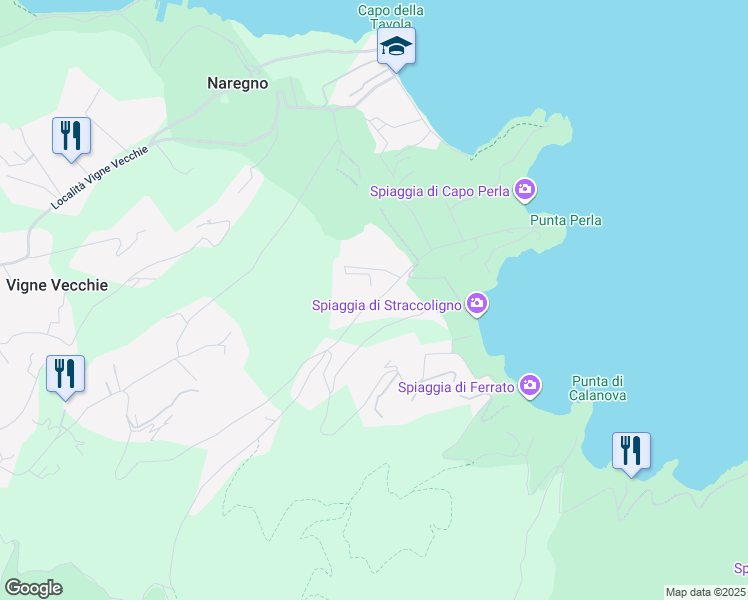map of restaurants, bars, coffee shops, grocery stores, and more near 8 Via Capo Perla in Provincia di Livorno