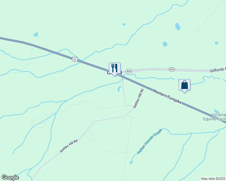 map of restaurants, bars, coffee shops, grocery stores, and more near 1123 Settles Hill Road in Altamont
